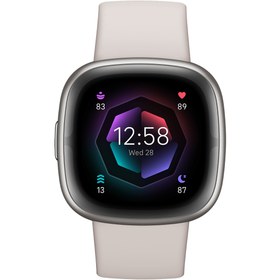 Resim Fitbit Sense 2 Akıllı Saat (Platinyum-Ay Beyazı) 