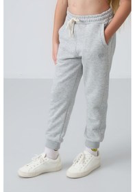Resim Tommylife Tommy Life Gri Melanj Pamuklu İçi Tüylü Yumuşak Dokulu Standart Fit Nakışlı Kız Çocuk Eşofman Takım - 75148 Gri Melanj 