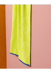 Resim Madame Coco Palmie %100 Pamuk Plaj Havlusu - Yeşil - 70x150 Cm 8684427222850 Yeşil 