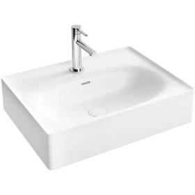 Resim Vitra Equal 7241B403-0001 Tezgah Üstü Lavabo. 60Cm. Beyaz 