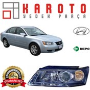 Resim Depo Hyundai Sonata 2005-2010 Sağ Far Elektrikli Siyah 221-1138r-ldem2 