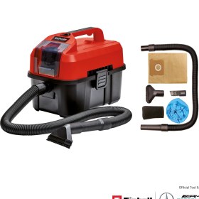 Resim Einhell Akülü Islak/Kuru Süpürge TE-VC 18/10 Li-Solo Power X-Change (10 L tank, 2 m hortum, dar aralık/fırça başlığı, döşeme/genel başlık dahil, akü dahil değildir) - 2347160 