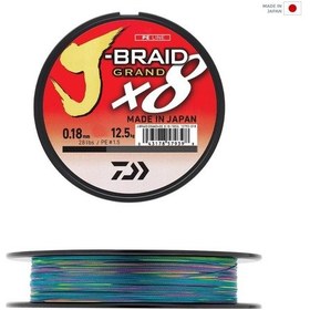Resim Daiwa J-braid Grand 8b 300m Multicolor İp Misina 0,20mm 