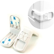 Resim Çocuk Koruma Kilidi 2 Adet Köşe Bebek Güvenlik Kilit Dolap Çekmece 