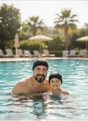 Resim Unisex Likralı Bez Deniz Havuz Yüzücü Bone 2li Siyah 