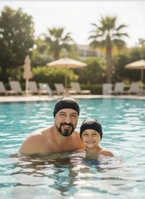 Resim Unisex Likralı Bez Deniz Havuz Yüzücü Bone 2li Siyah 