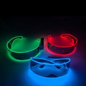 Resim 1 Adet LED Işıklı Gözlük, Teknoloji Gözlüğü, Bar, Parti, Gelecek Teknolojisi, Halloween Karnaval Kostüm Aksesuar Malzemeleri 