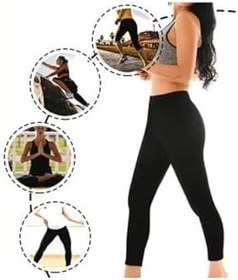 Resim Mom's Lab Kadın Siyah Termal Sauna Tayt Ve Atlet Takım 