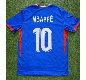 Resim Kylian Mbappe Fransa Mavi Renk Iç Saha Kısa Kol Forma 