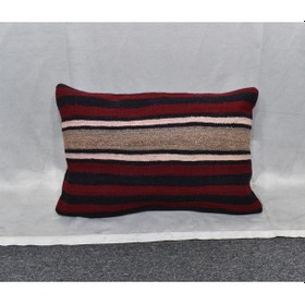 Resim Zehra Abla Halı Yeni El Dokuma Dekoratif Kilim Kırlent Yastık Kılıfı 6699 Çok Renkli 