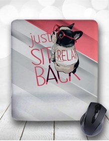 Resim Atölye Çizgi Şirin Pug Sit Back Bilek Destekli Mouse Pad 