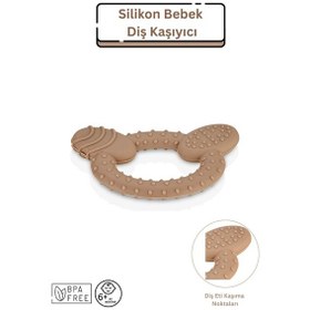 Resim Silikon Bebek Diş Kaşıyıcı - Moka Mocca 