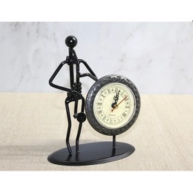 Resim Metal Saatli Saksafon Çalan Müzisyen Alk4335 