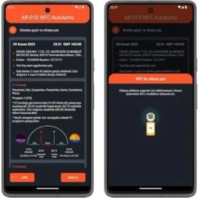 Resim TeknoKapsül AR-01D-NFC Astronomik Zaman Saati 
