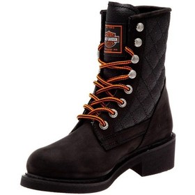 Resim Harley Davidson New Worker Black Nubuk Kadın Bot Siyah 