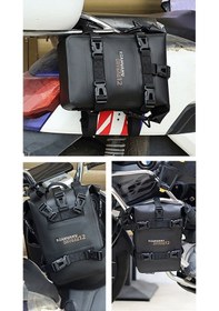 Resim Maoyaya Rzahuahu 556 Polyester + Tpu Motosiklet Crash Bar Çerçeve Çantası, Yan Eyer Çantası Altın 