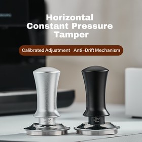 Resim TIME OWNER 51/53/58mm Ayarlanabilir Kahve Presi Ölçekli - Sabit Basınç Dağıtımı, Kalibreli Mekanizma, Paslanmaz Çelik Espresso Aleti Baristalar için Profesyonel ve Ev Kullanımı (Espresso Makinesi Aksesuarları) 
