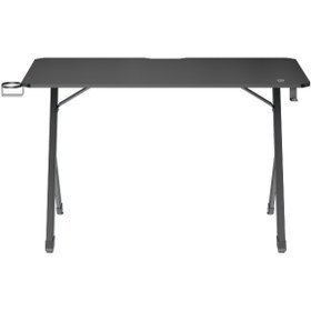 Resim Digitus RGB Işıklı Oyuncu Masası – 120x60 cm | Kulaklık Askısı ve Bardaklık Dahil 