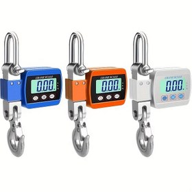 Resim AINODIS 500kg Dijital Asma Terazi - Taşınabilir Ağır Hizmet Vinç Terazisi LCD Arka Işıklı, 0.01 Hassasiyetli, Birim Değiştirme (kg/lb/N), Endüstriyel Kancalar ve Alüminyum Kasa - Depo, Atölye, İnşaat için Pil ile Çalışan (AA Piller Dahil Değildir) 