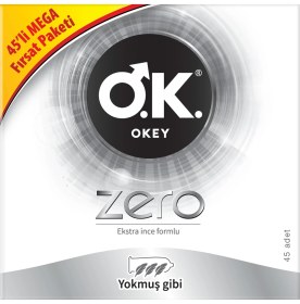 Resim Okey Zero 45'li Prezervatif Avantaj Paketi 