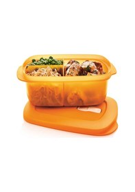 Resim Ttupperware Mikro Bölmeli Dikdörtgen Saklama Kabı 1L Papaya Esc Çok Renkli 