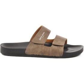 Resim Vizon Cırtlı Büyük Numara Erkek Terlik Pc-7039 M Vizon 