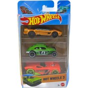 Resim Hot Wheels 3'lü Araba Seti - Set 12 Çok Renkli 