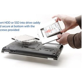 Resim Alfais Al-4717 12.7Mm Sata Hdd Harddisk Caddy Kızak Kutu 