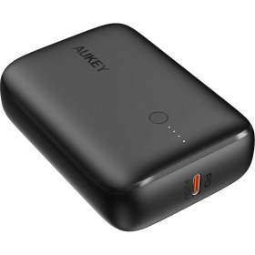 Resim Aukey PB-N83S-BK 22.5 W SCP PD Ve QC 3.0 10000 mAh Mini Type-C Powerbank Siyah 