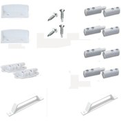 Resim Sineklik Montaj Seti 2 Adet Tutamak, 2 Adet Çıt Çıt, 4 Adet Menteşe, 2 Adet Kol 10 Parça 00-40x00-40 