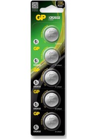 Resim GP CR2032-E8 3V Lityum Düğme Pil 10'lu Paket 