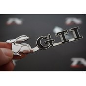 Resim Volkswagen Gti Running Rabbit Bagaj Krom Metal 3M Logo (547331536) 