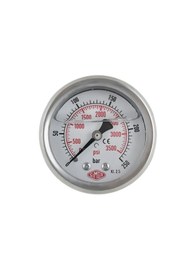 Resim SIMGA 0-4 Bar Çap Ø52 Mm Arkadan Bağlantılı Gliserinli Manometre 