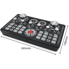 Resim KEEPRO Stüdyo ses kartı Canlı yayın ses kartı canlı yayın ses mixeri 
