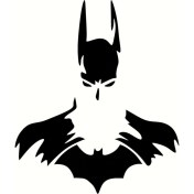 Resim Batman Duvar Dekor Sticker 40 x 44 cm 