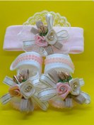 Resim BUKAWEAR Kız Bebek Bandana Ayakkabı 2 Li Set 