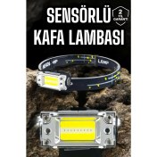 Resim Kafa Lambası LED Fener Pratik Taşınabilir Ayarlanabilir USB Şarjlı 