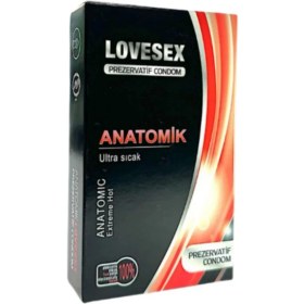 Resim Lovesex Prezervatif Anatomik & Ultra Sıcak Kondom 10 Lu 