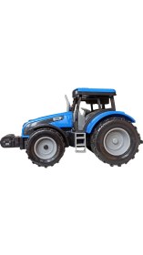 Resim Meva Traktör Işıklı Sesli Sürtmeli Oyuncak Sevimli Mavi Traktör 20CM. 