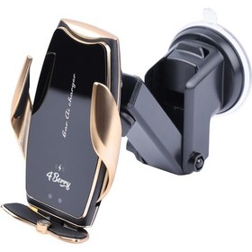 Resim A8g Gold Araç Tutucu 15 W Kablosuz Hızlı Şarj, Otomatik Kıskaçlı Gold 