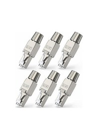 Resim Aubyhe 6 Adet Cat7 Rj45 Konektör - Aleti Gerektirmeyen, Basımsız, Gigabit Ağ Kablosu Ucu Takımı 