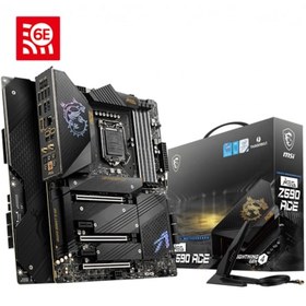 Resim MSI MEG Z590 Ace Intel Z590 DDR4 3200MHz 1200 Pin ATX Anakart 