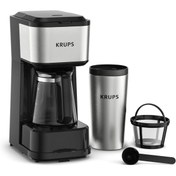 Resim Krups Simply Brew Filtreli Kahve Makinesi 3'ü 1 Arada, 3 Demleme Seçeneği 
