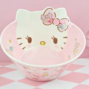 Resim 1 adet Hello Kitty Melamin Kase - Pembe Fiyonklu Sevimli Karikatür Tasarım, Paslanmaz, Meyve Salatası, Çorba, Noodle için İdeal | Kawaii Mutfak Sofra Takımı Pişirme & Servis için | Halloween, Noel, Doğum Günleri, Taze Tutma, Aksesuarlar için Mükemmel Hediye 