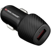 Resim Swiss Charger 18W Usb Araç İçi Hızlı Şarj - Çakmaklık Şarj-SCH-50026 