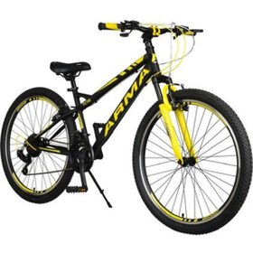 Resim Tunca Arma Shimano 21 Vites Ön Amortisörlü 27.5 Jant Bisiklet Sarı - Siyah 