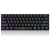 Resim REDRAGON K630-RGB BLUE SWITCH KABLOLU MEKANİK GAMİNG Q KLAVYE SİYAH 