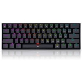 Resim REDRAGON K630-RGB BLUE SWITCH KABLOLU MEKANİK GAMİNG Q KLAVYE SİYAH 