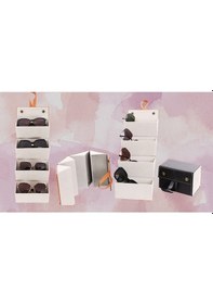 Resim Look Rich El Yapımı Deri 4'lü Gözlük Taşıma Ve Saklama Çantası- Taba 