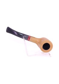 Resim Pipsan Poker Kırmızı Bilezik 9mm Filtreli Çift Ağızlıklı Pipo - Naturel 